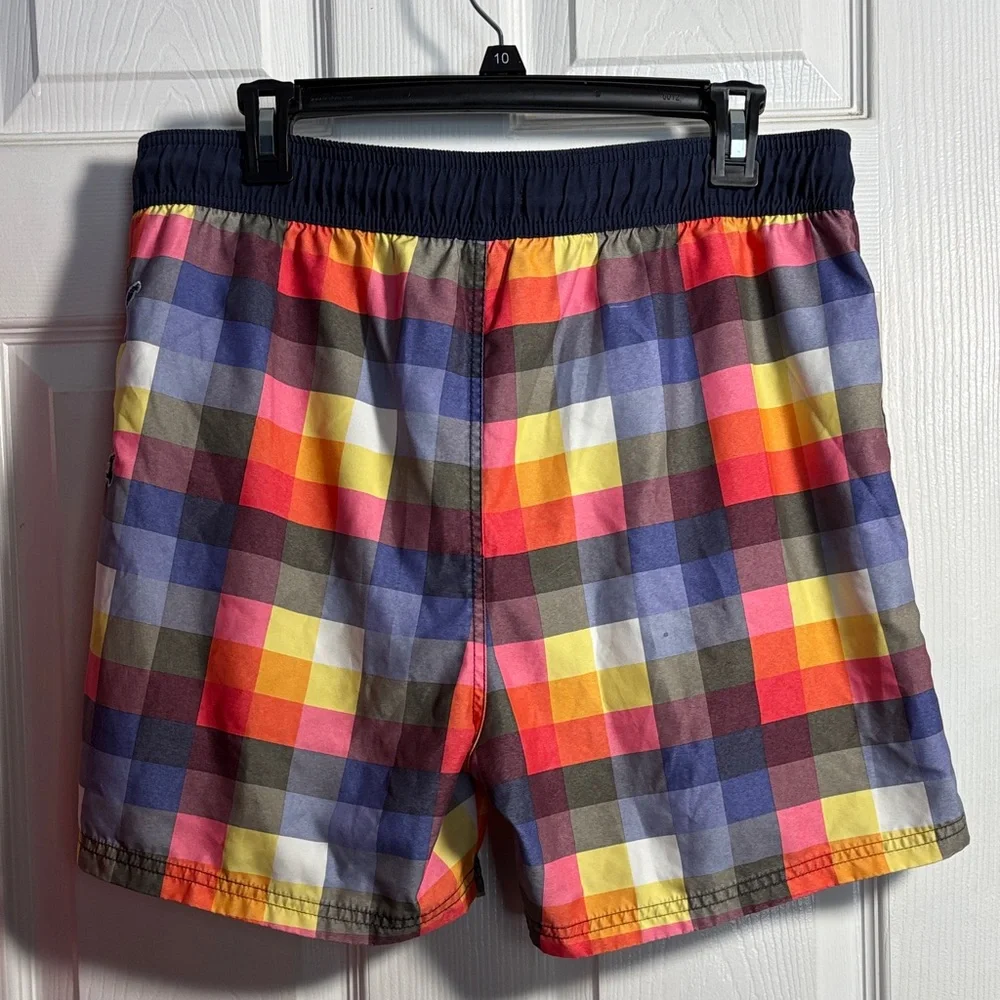 Desigual Swim Trunks Multicolor Plaid Board Shorts XL